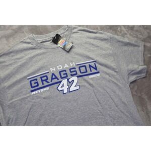 Noah Gragson 42 Petty GMS NASCAR Racing T Shirt Mens XL Grey Short Sleeve